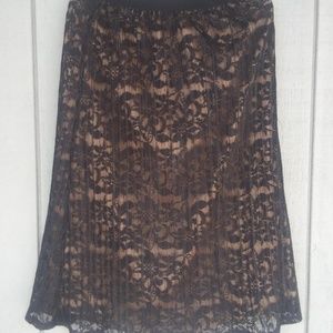BEAUTIFUL Black lace women's skirt